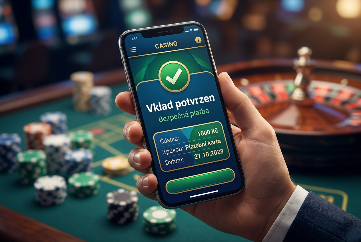 Ilustrace procesu vkladu přes paysafecard v mobilní aplikaci